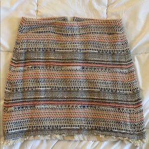 Multicolor mini skirt